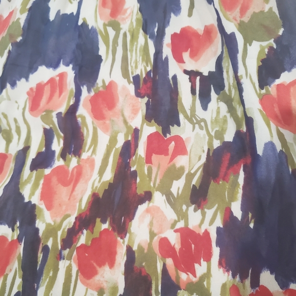 ANTHROPOLOGIE Moulinette Soeurs Pond Reflections Silk Dress Sz. 4 - Picture 11 of 14